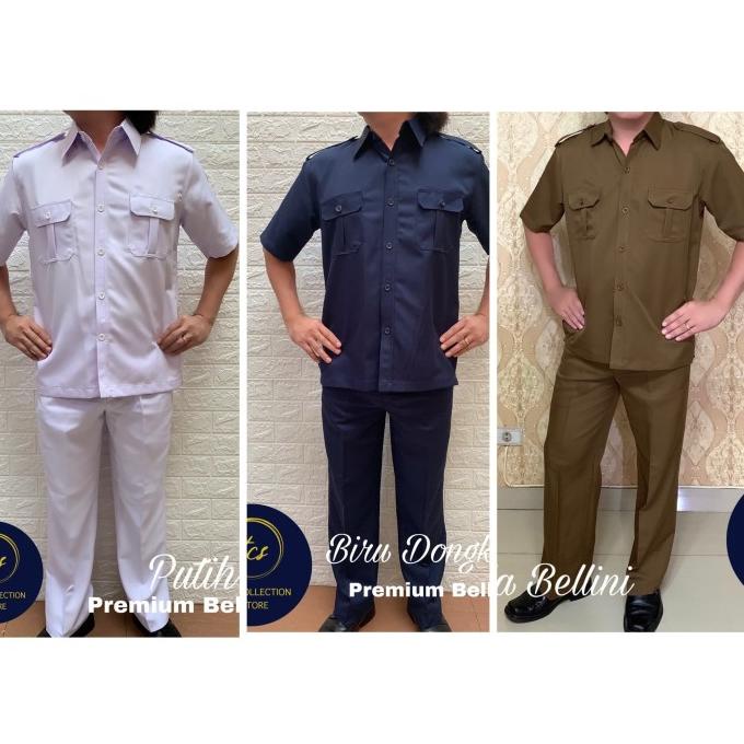 BAJU SERAGAM PEMDA ACEH PRIA, Premium Pemda BELLINI, kemeja dan celana
