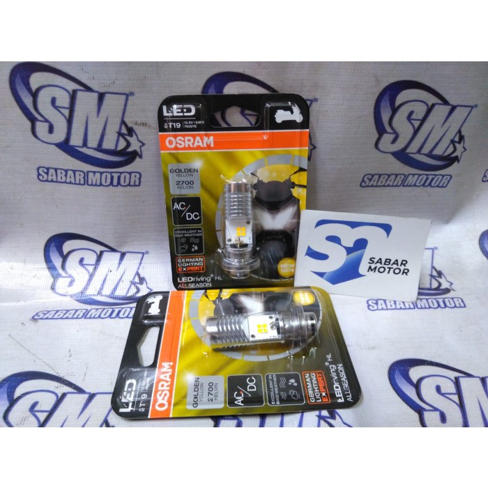 bolham halogen osram led t19 allseason. golden yellow (sinar kuning). heniheni1617