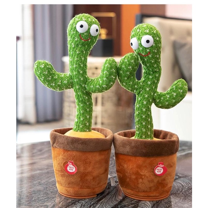 Mainan Kaktus Goyang Joget Bisa Bicara Boneka Kaktus