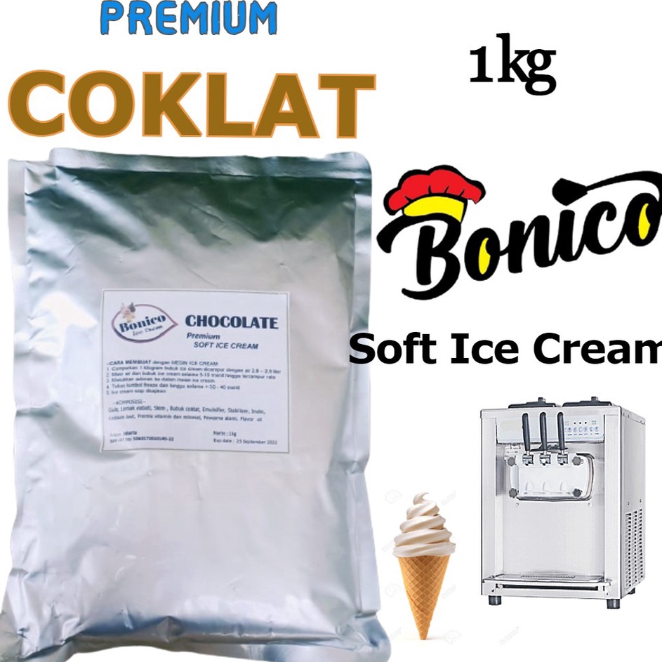 

YTQY7261 STAR BONICO COKLAT SOFT ICE CREAM POWDER 1kg PREMIUM RESTO premix serbuk tepung bubuk es krim instan mesin lembut Chocolate cokelat halal distributor grosir produsen franchise