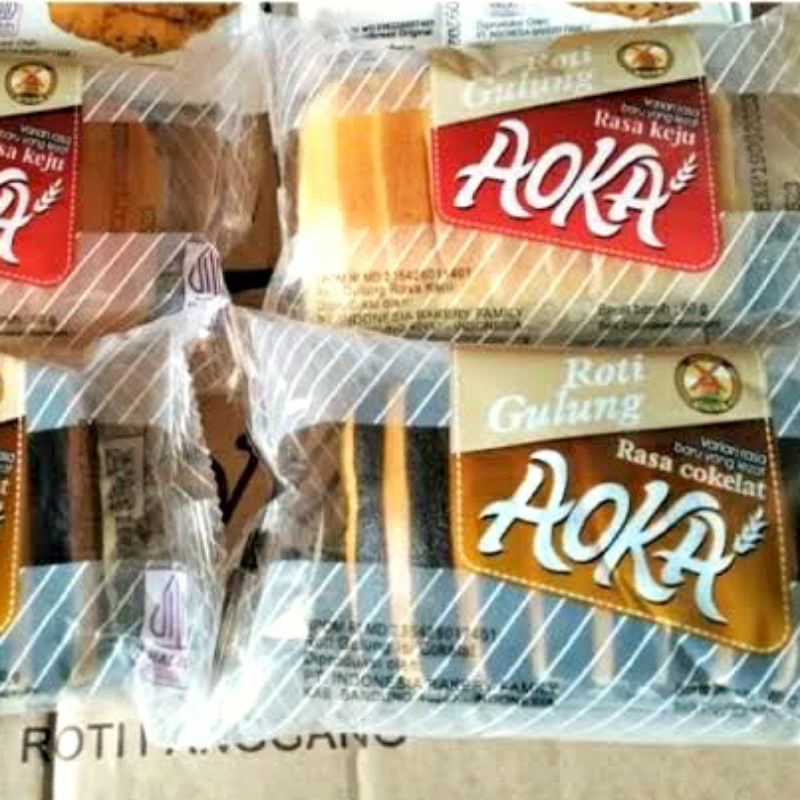 

AOKA ROTI GULUNG RASA KEJU DAN COKLAT