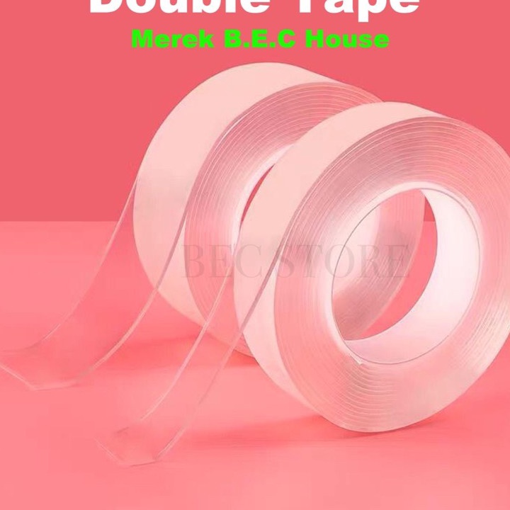 

(❦ O㊛HF> [200gram][2mmX3meter] Double Tape Nano Tape Ivy Grip Tape Isolasi Selotip 2 Sisi Kuat Dicuci/ amanah!