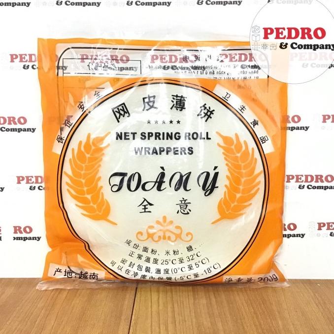 

New Joany Net Spring Roll Wrappers 200 Gram Kertas Wafer Paper