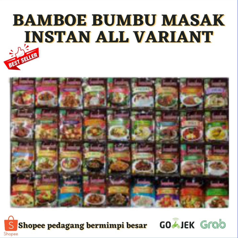 

PALING LARIS Bamboe Bumbu Masak Instan/ Bumbu Masak Bamboe all Varian/ Bamboe Bumbu Racik/ Bamboe Bumbu Dapur