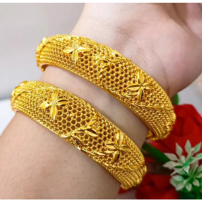 Gelang Bunga Matahari xuping perhiasan terbaru Lapis Emas24k