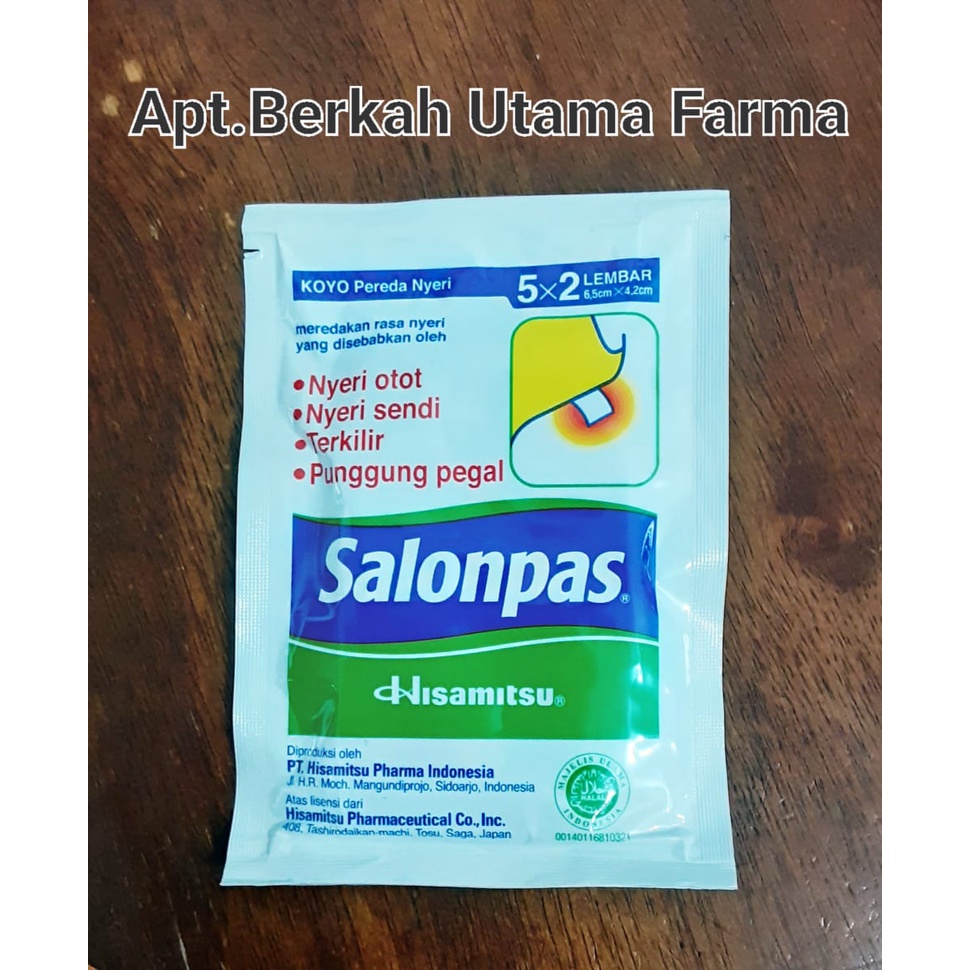 Koyo Salonpas Sachet isi 5x2 - Salonpas koyo 5x2 isi 10