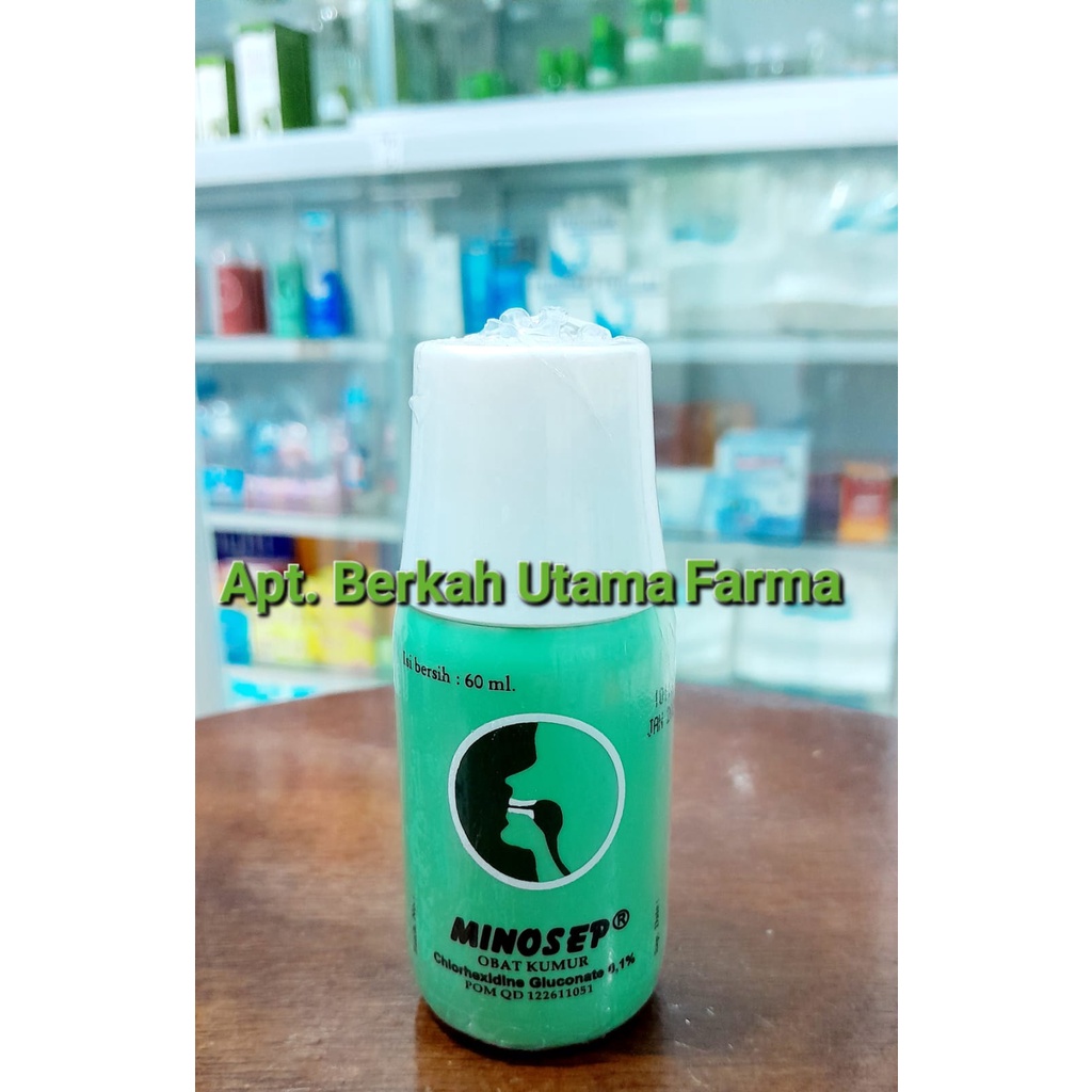 Minosep Kumur 0.1% 60 Ml [HIJAU] - Obat Kumur Sariawan, plak