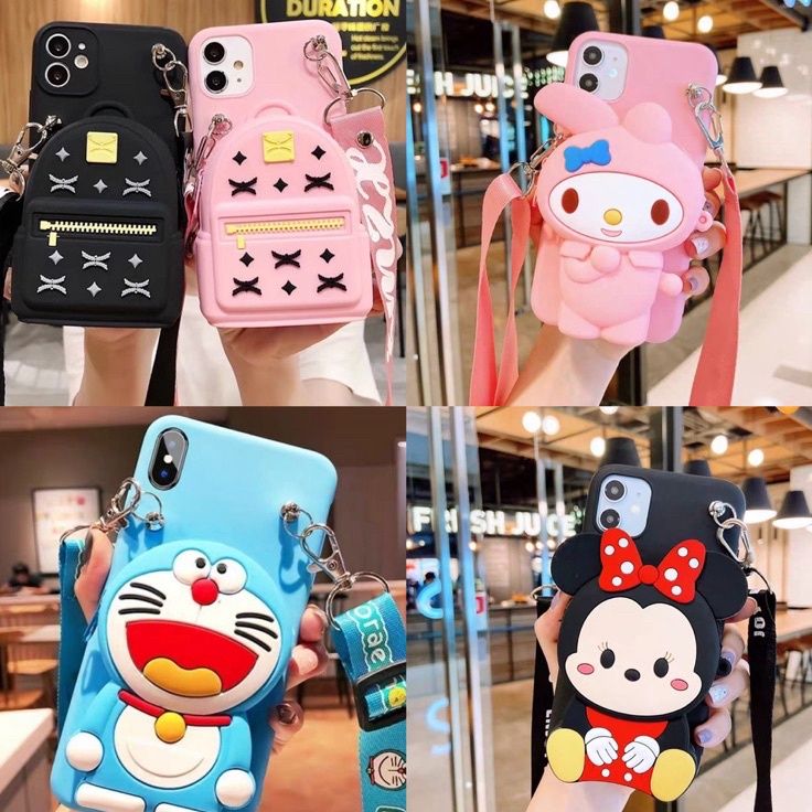 ☍ SAMSUNG A11 A12 A22 A32 A52 A52S A72 A21S A31 A51 A71 4G 5G SOFTCASE SILIKON BONEKA KARAKTER 4D DO