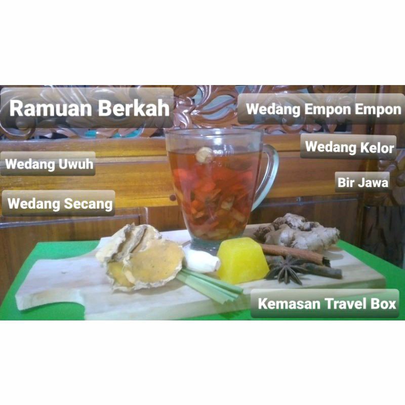 

Wedang Uwuh, Wedang Secang, Wedang Kelor, Wedang Empon Empon Kemasan Travel Box