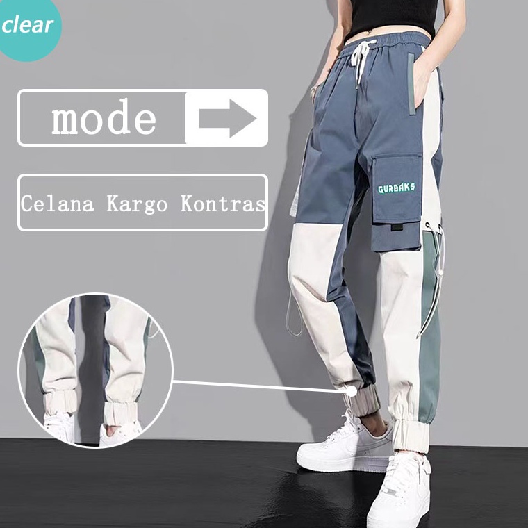 MENARIK. celana cargo panjang wanita korea celana joger wanita terbaru cargo pants wanita jumbo carg