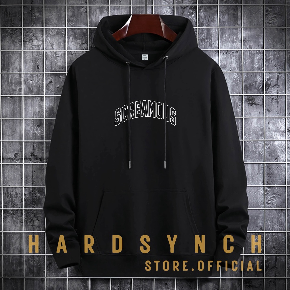 HARGA TERMURAAH. Sweater Hoodie Screamous Unisex ( Pria & Wanita ) Premium Quality S-XXL Cotton Flee