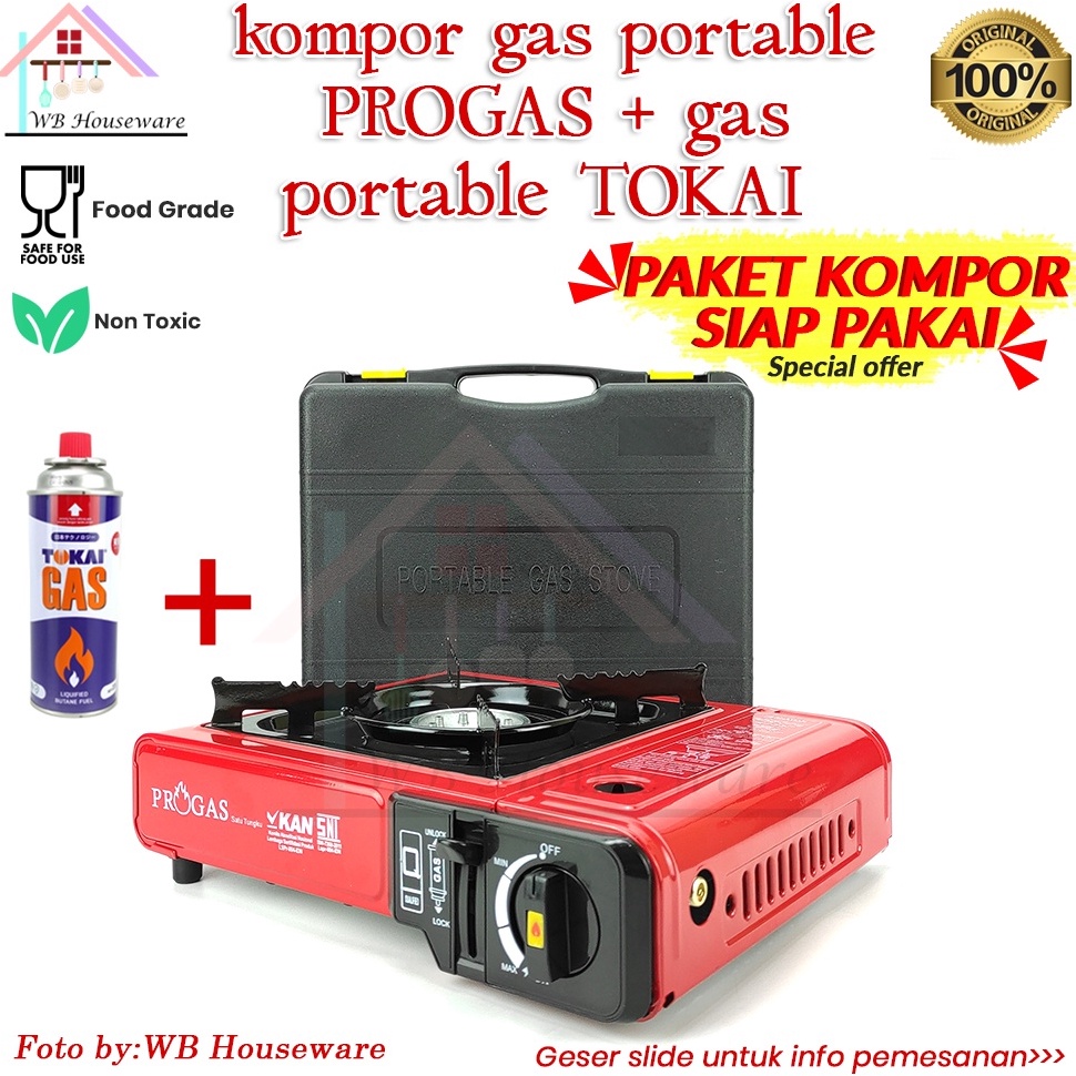 MENARIK. Kompor gas portable / kompor camping / kompor gas merk Pro Gas