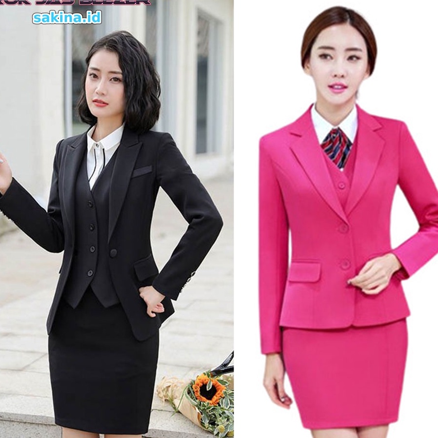 Baru Rok Jas Blazer Formal Wanita Pendek Remaja Dewasa Size Jumbo Premium - Rok Formal Pendek - Rok 