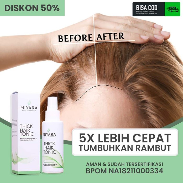 Miyara Hair Tonic - Penumbuh Rambut Rontok & Perawatan Rambut
