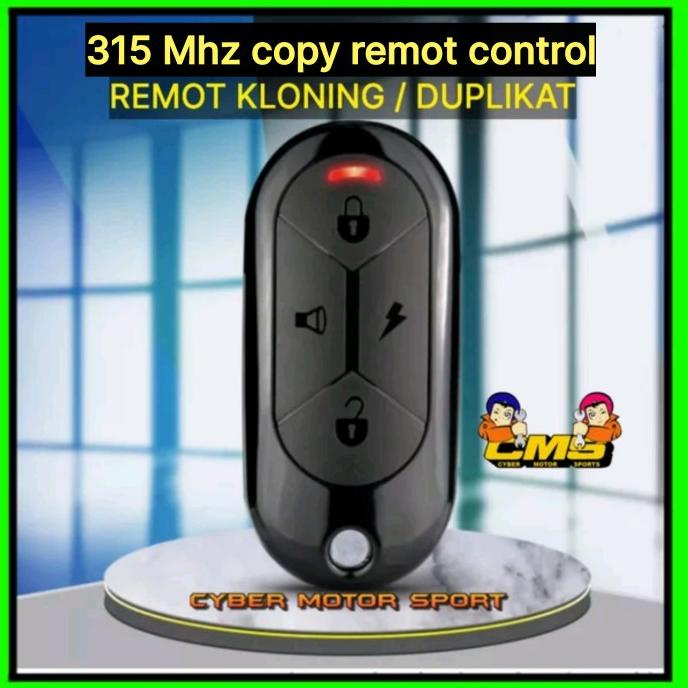 Remot duplikat kloning frekuensi 315 Mhz 4 tombol