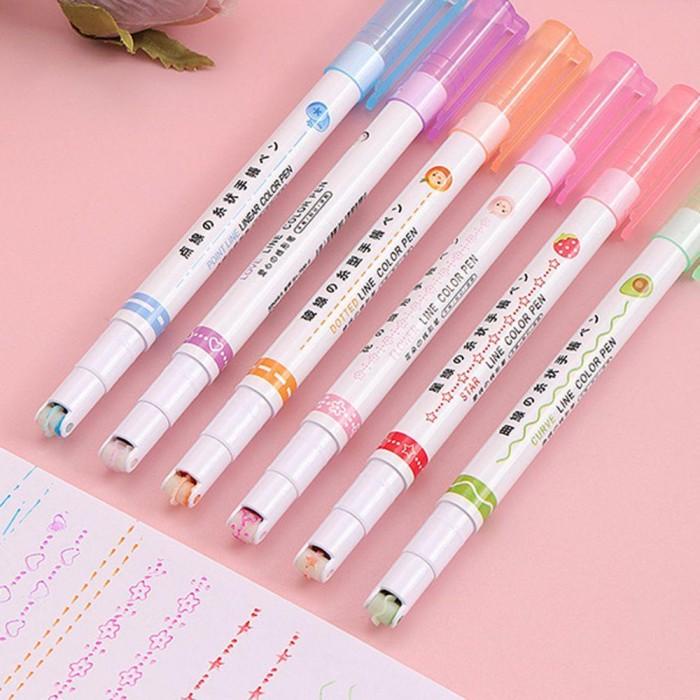 

SOFTNESS 6PCS / SET PEN HIGHLIGHTER BENTUK BUNGA MULTIWARNA UNTUK