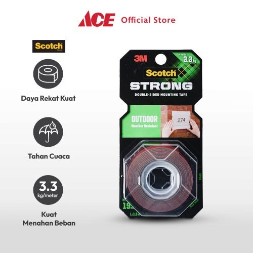 

Ace - Scotch 3m Mounting Tape Outdoor 19 Mm X 1.5 Mtr
