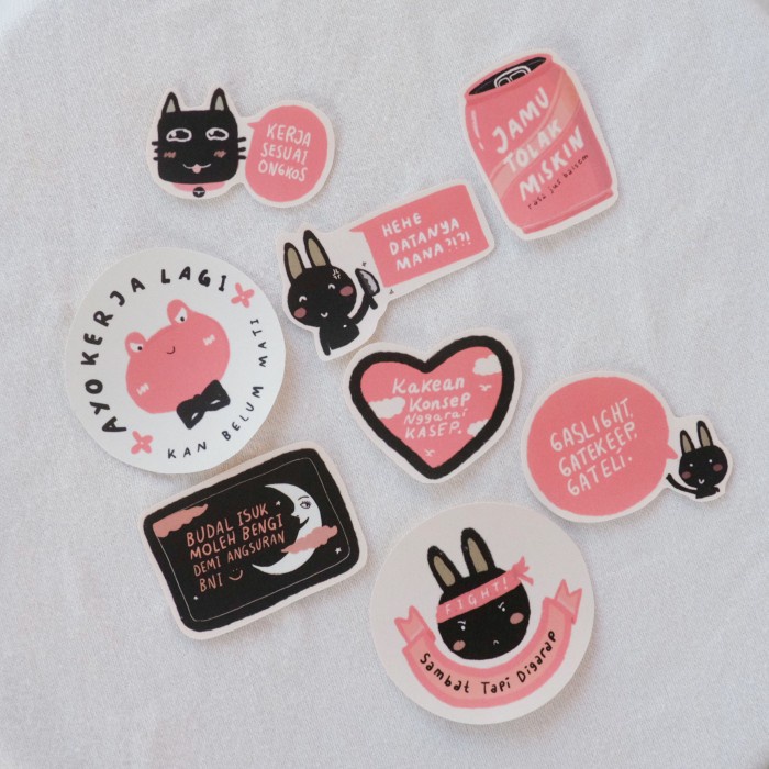 

Kerja Sesuai Ongkos Sticker Pack