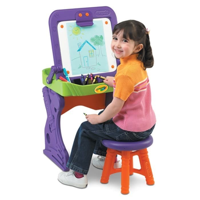 Grow Crayola Up My First Art Studio Meja Belajar Papan Tulis Gnu-5003