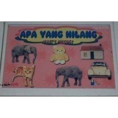 Kartu Terapi Wicara Perilaku Autis - Apa Yang Hilang