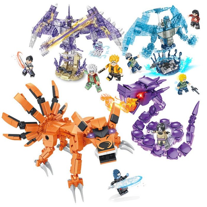 Mainan Lego Naruto Mode Kyubi Kurama Susanoo Manda Jx90117 Termasuk 2