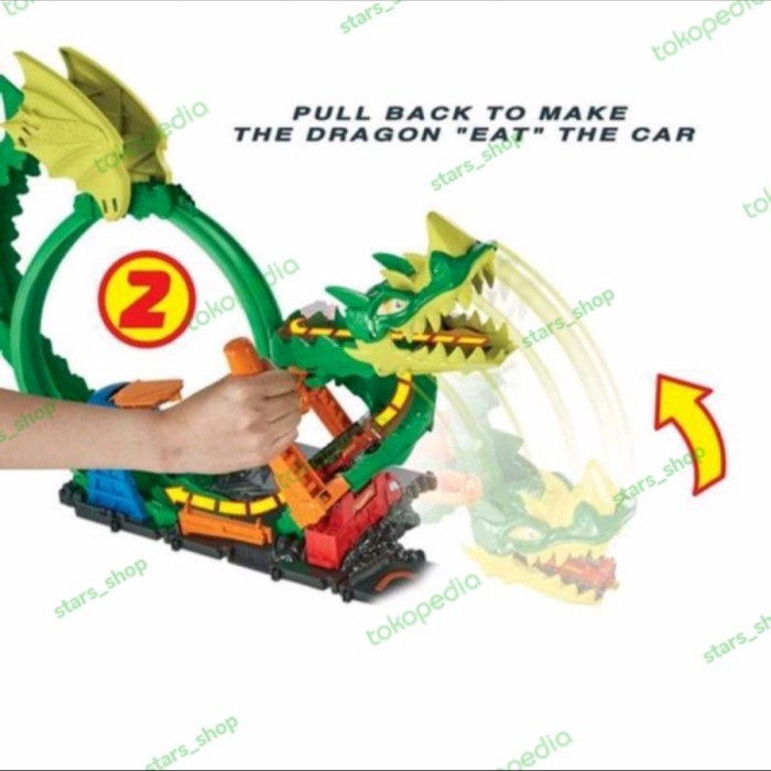 DISKON SPESIAL HOT WHEELS CITY DRAGON DRIVE FIREFIGHT ORIGINAL - TRACK HOTWHEELS TERLARIS