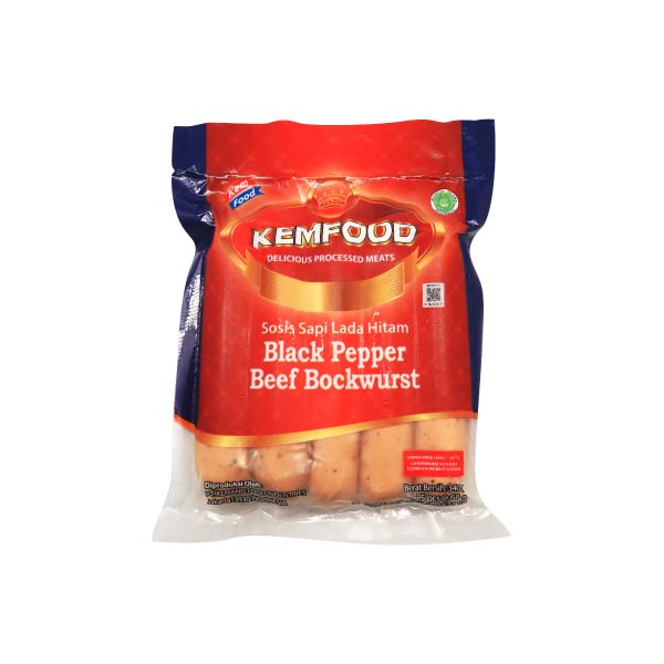 

KEMFOOD BOCKWURST BLACKPEPPER 340 GR - SOSIS