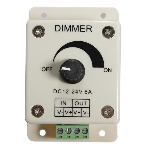 Dimmer LED DC 12V - 24V 8A Peredup Lampu Adjustable Control .