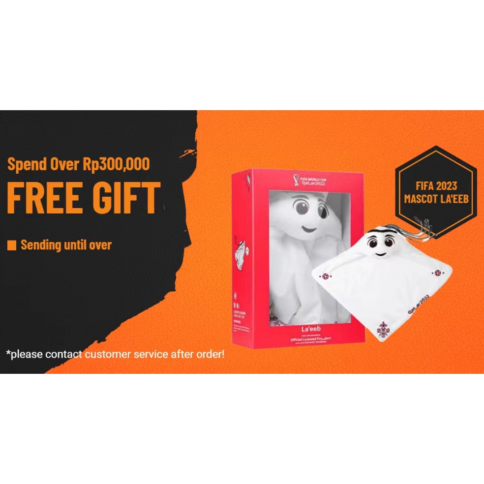 ⇗ Bliss Mainan Boneka Stuffed Plush Maskot Piala Dunia 2022 Untuk Anak / Dewasa ✿