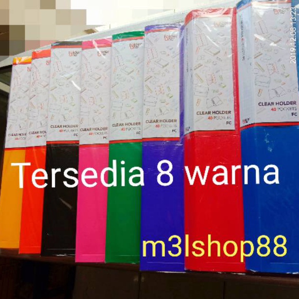 

okof -14 Map Clear holder 40 lembar ukuran folio Folder one WRA
