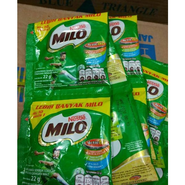 

SBQM5870 TERBARU Milo Sachet 22gr (1renceng = 11sachet)