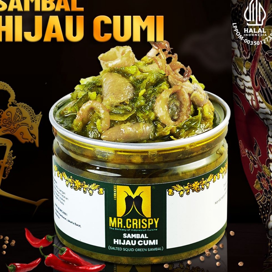 

Stock Banyak Sambal Hijau Cumi/Sambel Mr.Crispy Ready