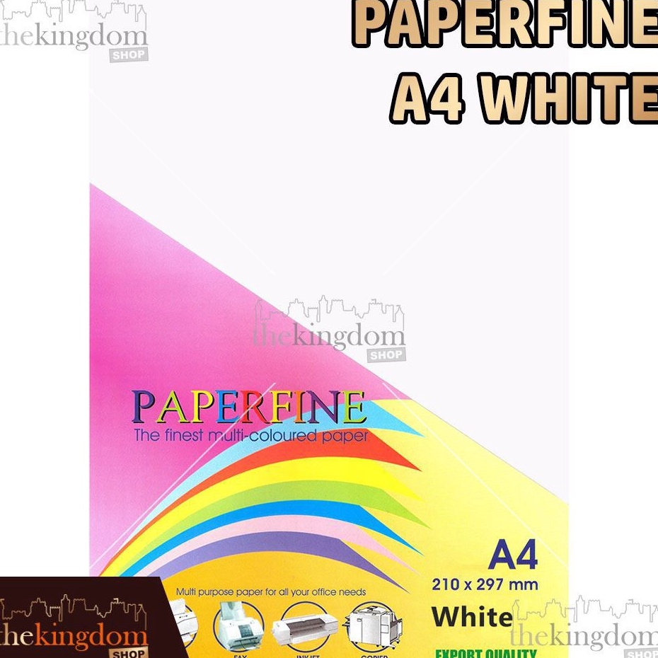 

Terupdate✼➜ Paperfine Kertas HVS Warna A4 White Putih / Isi 25 Lembar P83