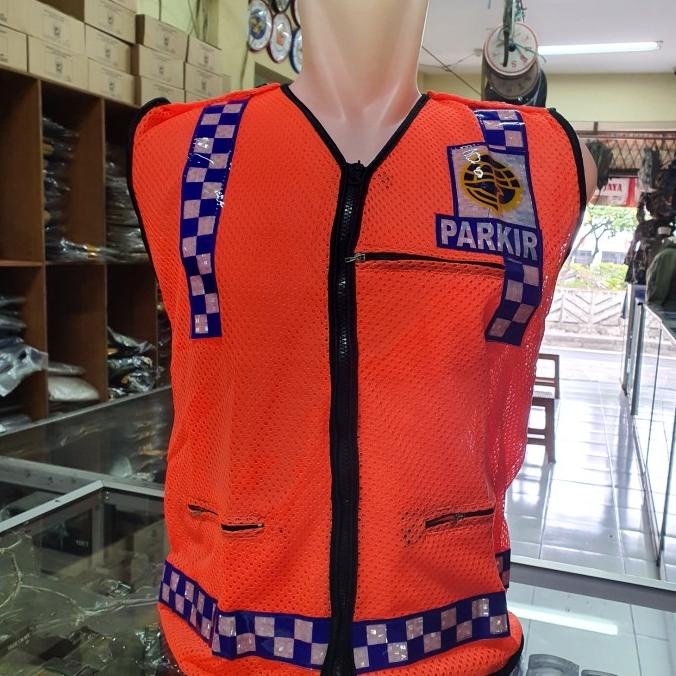 Rompi Jaring Tukang Parkir | Rompi jaring Parkir Orange | Rompi Parkir