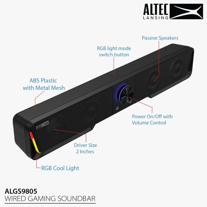 Speaker Altec Lansing Soundbar ALGS9805