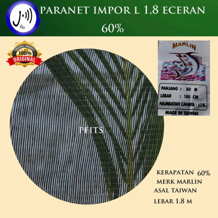 [Hiasan] Paranet 60% Roll [Taman]