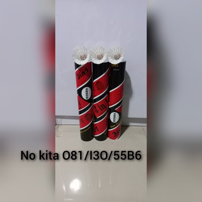 Terlaris Shuttlecock 3In1 Vasco Red