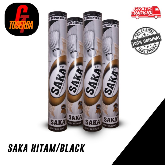 Terlaris Shuttlecock Saka Hitam Original