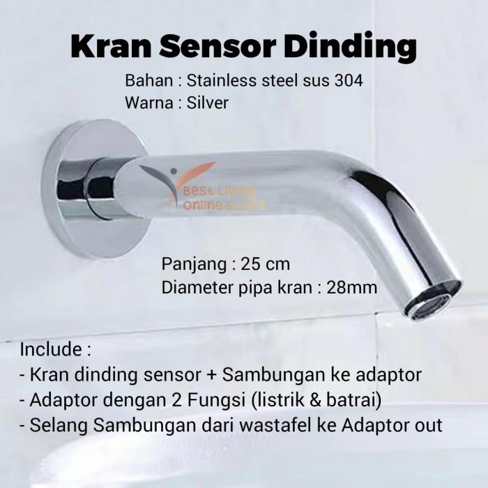 Kran Sensor Tembok Kran Wudhu Kran Washtafel Otomatis Kran Air