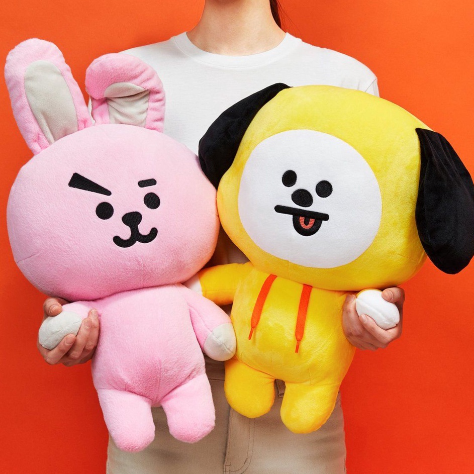 ￣HCR Boneka BT21 Karakter Berdiri Full Body Mainan Anak Lucu dan Imut Coocky Chimmy Tata Van Koya RJ