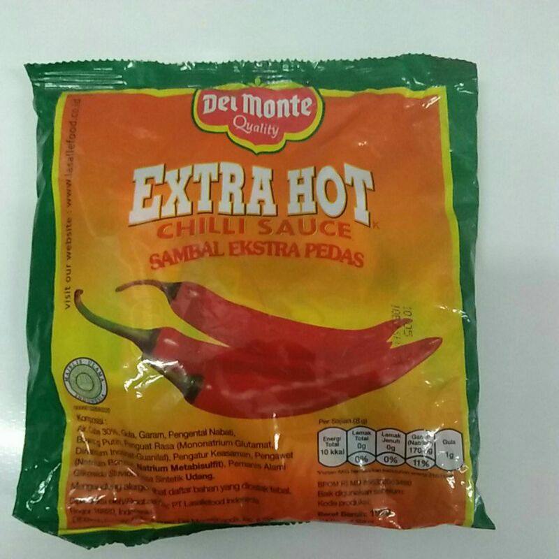 

Delmonthe saus extrahot sachet 8g