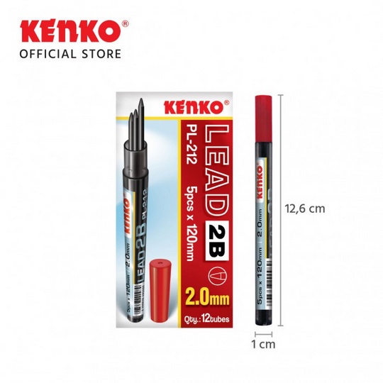 

Refil pensil isi pensil 2.0 mm 2B pensil lead 2b kenko 2 mm