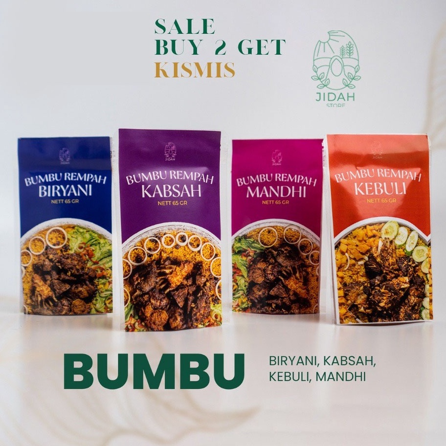 

➩↓✮≛ Bumbu Kebuli instan nasi briyani mandhi kabsah lengkap praktis jidah food bumbu rempah india Bestseller