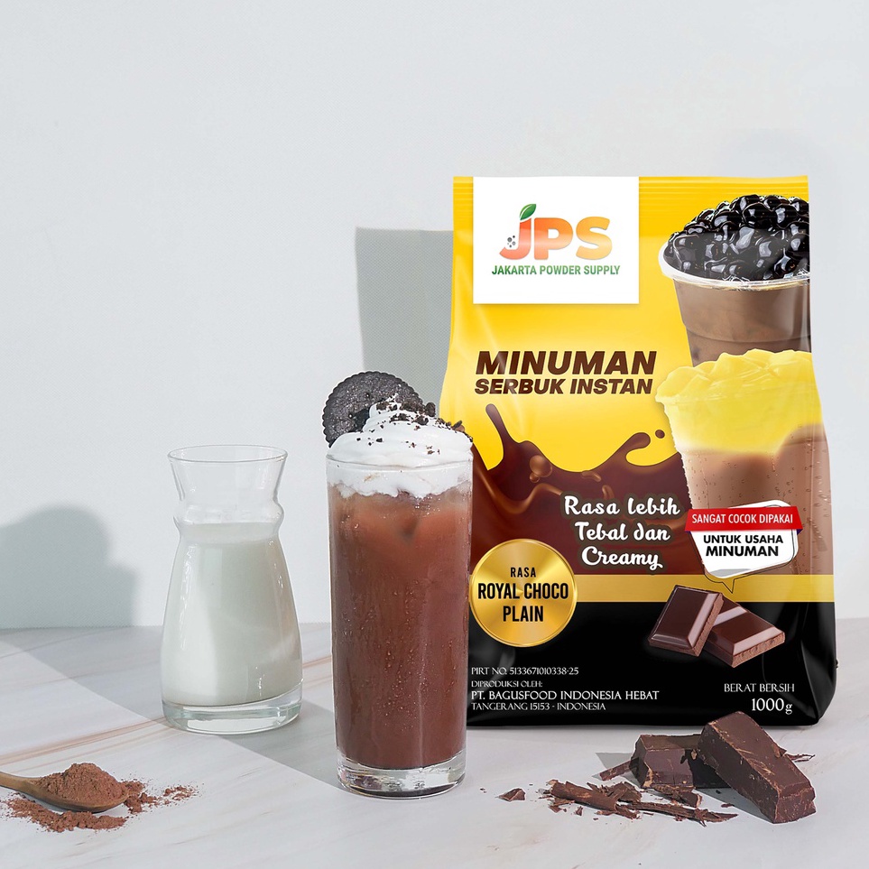 

Terkini Powder Drink JPS Bubuk Minuman Rasa ROYAL CHOCO PLAIN 1Kg