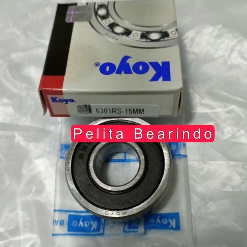 gB BEARING 6301 - 15 MM KOYO 6301 2RS - 15 MM ( BORE ) ❂ ✍