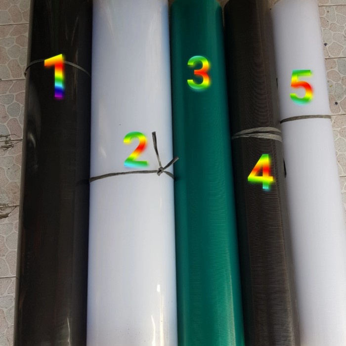 Terlaris Fiber Plat Pagar Polos Garis / Fiber Plastik Pagar