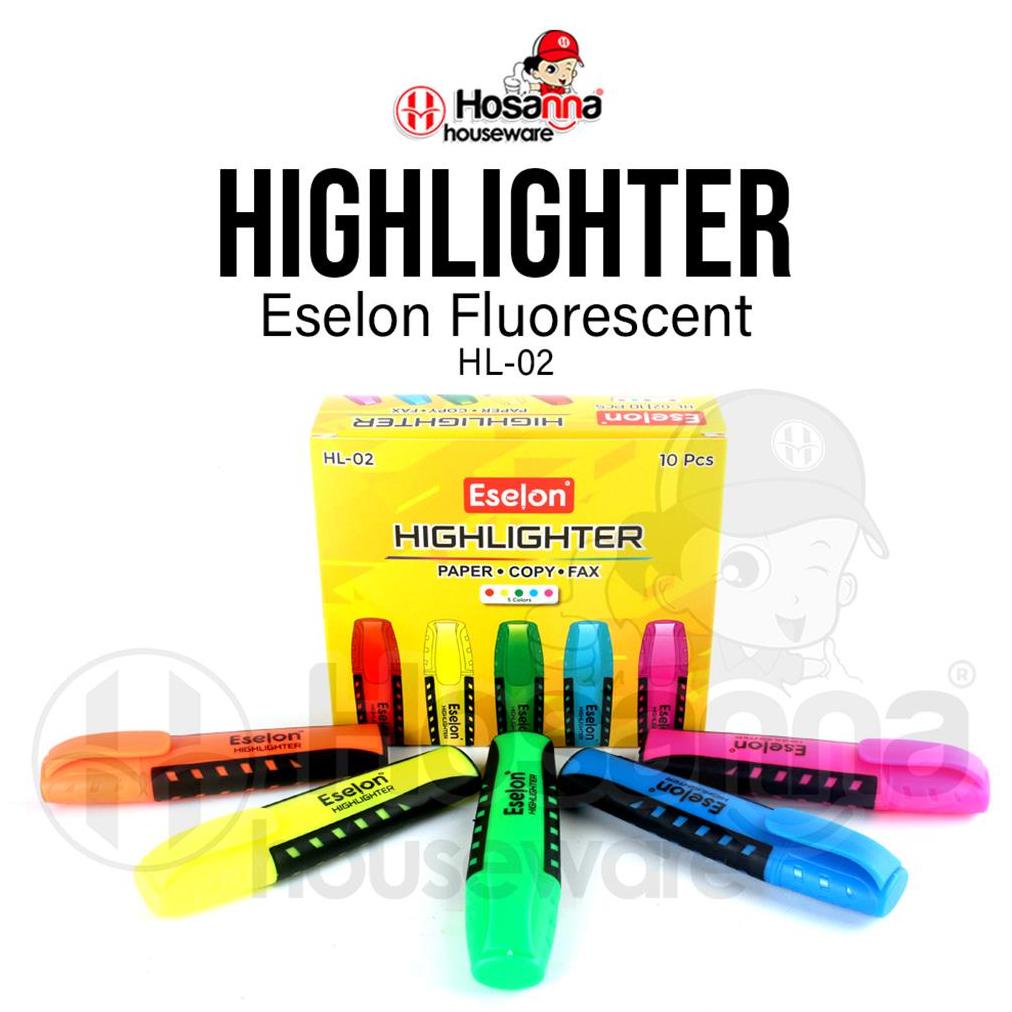 

Viral 10Pcs Highlighter Fluorescent Eselon Hl02 / Stabilo Warna Warni