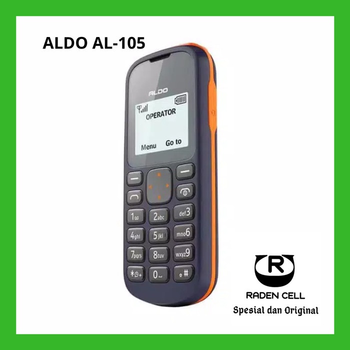 ALDO AL-105 HANDPHONE CANDY BAR HP MURAH FEATURE PHONE MURAH GARANSI