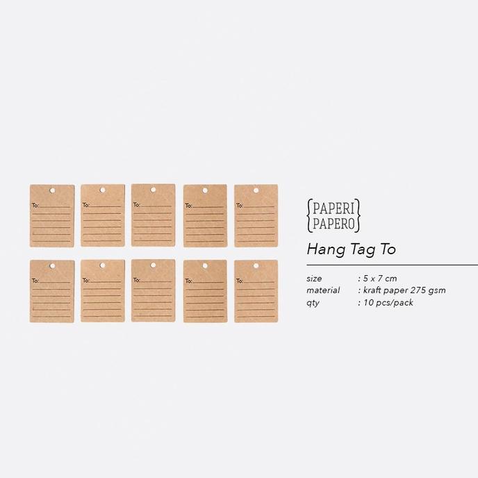 

Silahkan Order] Hang Tag To - Label Alamat / Nama / Pesan Singkat