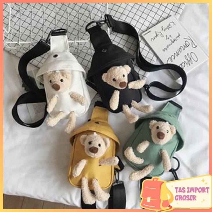 STOK TERBARU TAS IMPORT GROSIR - T5090 Tas Selempang Boneka Import / Waist Bag Boneka / Tas Pinggang